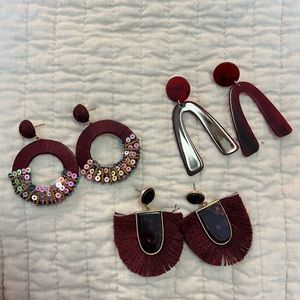 Earring bundle of three